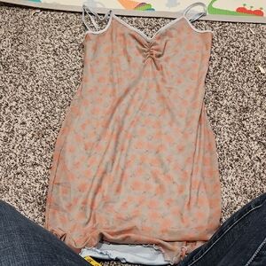 Forever 21 Peach and Blue Floral Mini Dress